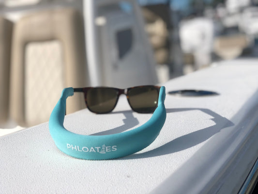 Phloaties Floating Neoprene Sunglass Strap - Universal Fit (Phloaties Blue)